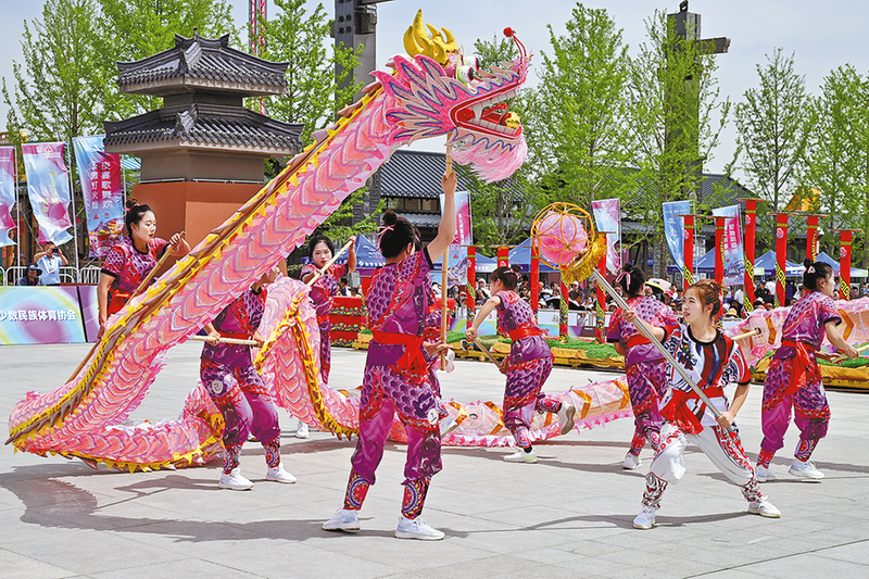 2024中国民族民间舞龙舞狮公开赛在富平举行